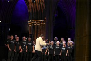 Ben conducting altos